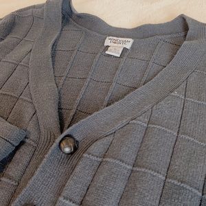 Vintage Navy Grandpa Cardigan